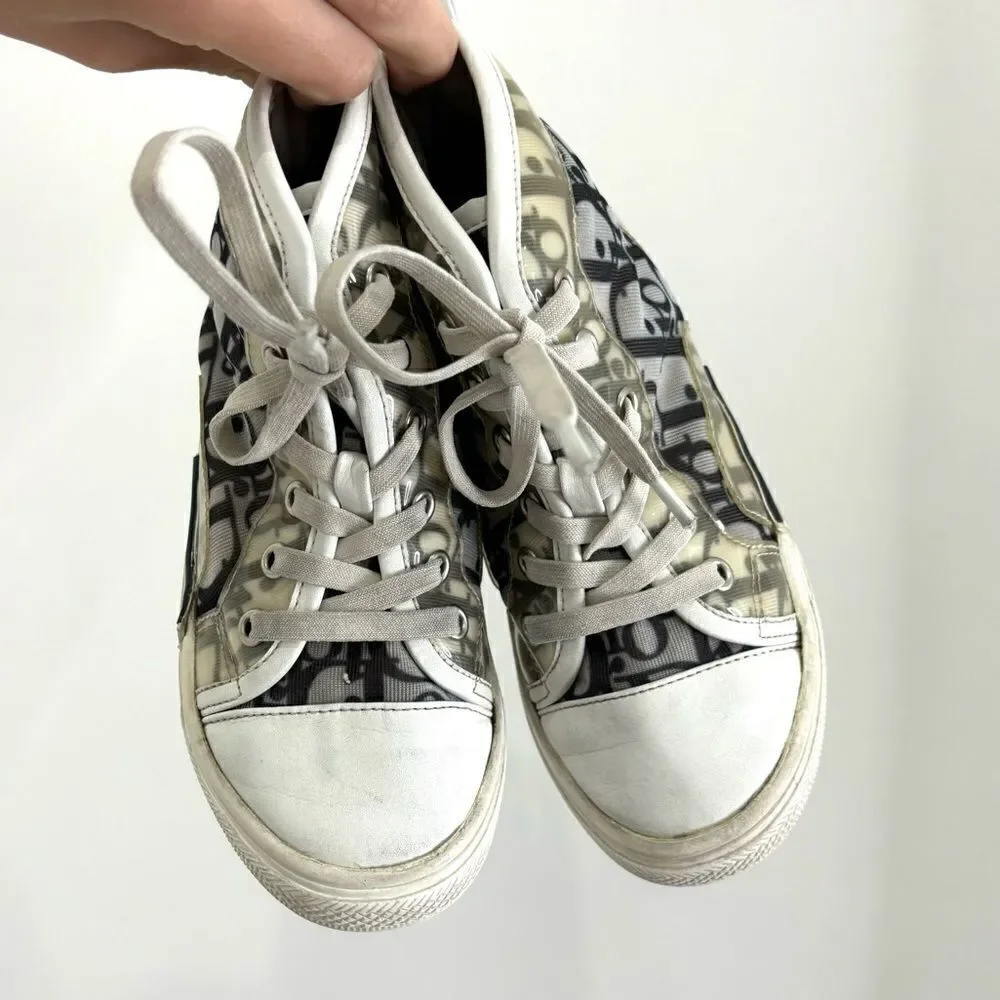 Dior Oblique Black & White B23 High Top Sneaker - Picture 8 of 14